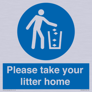 Please take your litter home